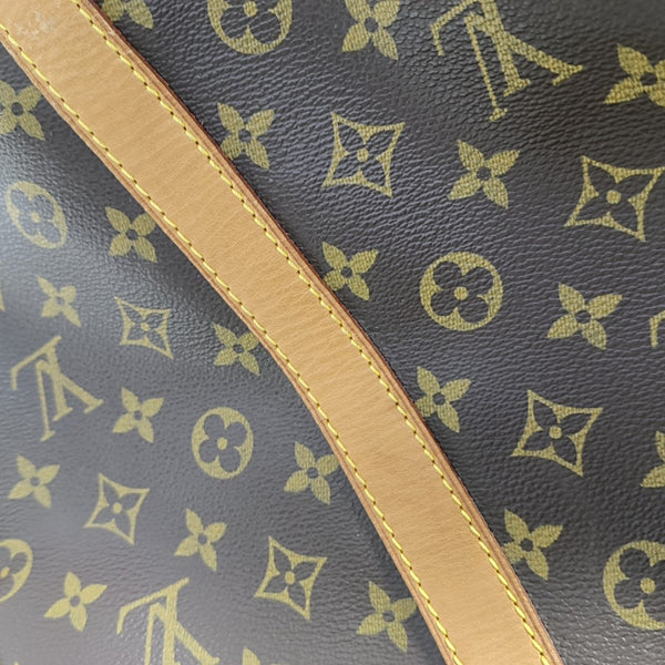 KEEPALL 60 Monogram Coated Canvas Brown