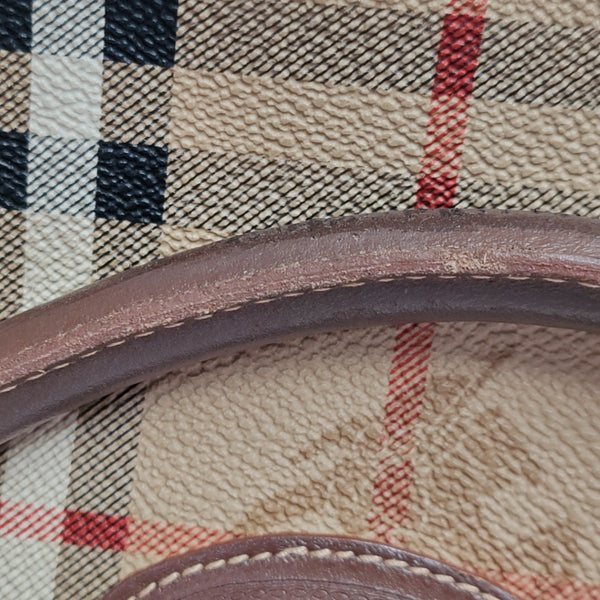 Coated Canvas Top Handle Bag Multicolor