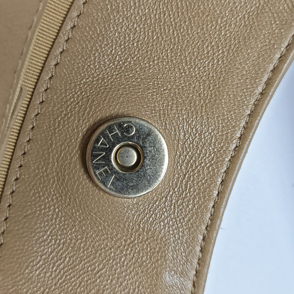 HOBO Quilted Suede Beige
