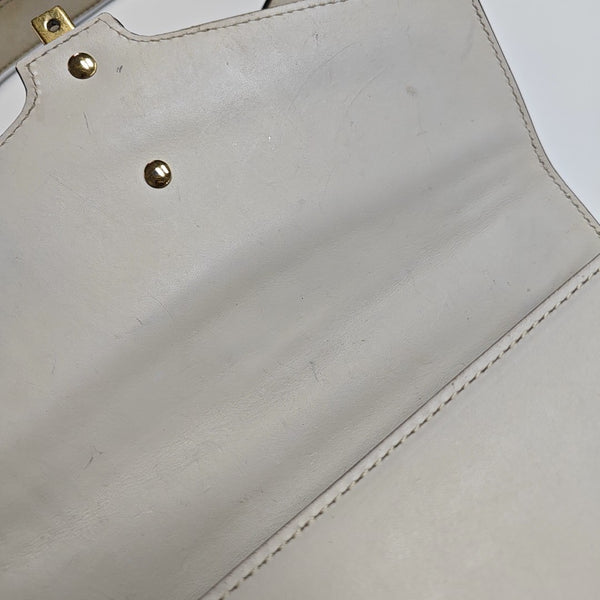 Sylvie Small Calfskin White