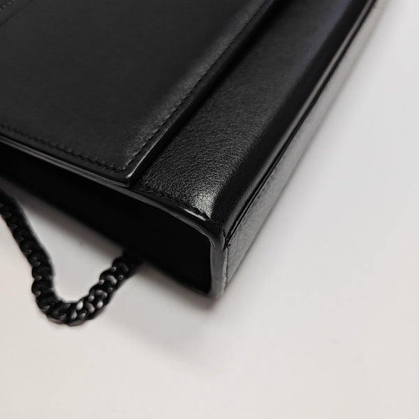 Calfskin Shoulder Bag Black