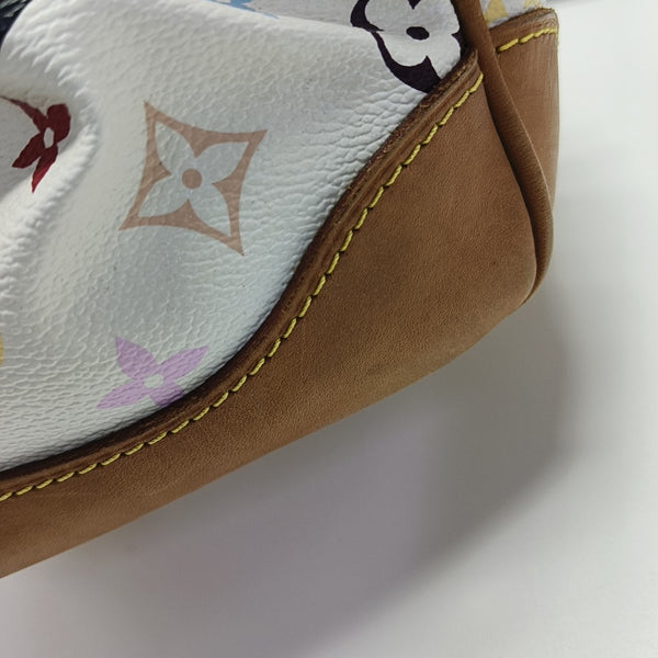 COURTNEY MM Monogram Coated Canvas White