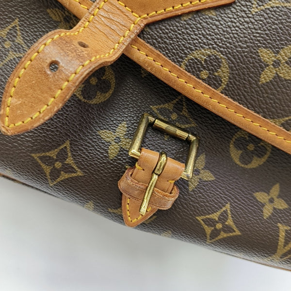 SOLOGNE PM Monogram Coated Canvas Brown