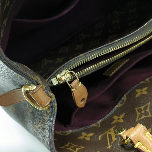 MONTAIGNE Monogram Coated Canvas Brown