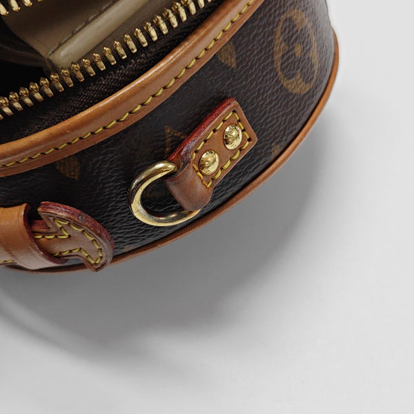BOITE CHAPEAU Mini Monogram Coated Canvas Brown