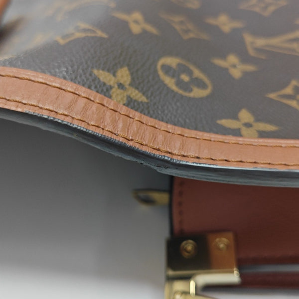 DAUPHINE MM Monogram Coated Canvas Brown