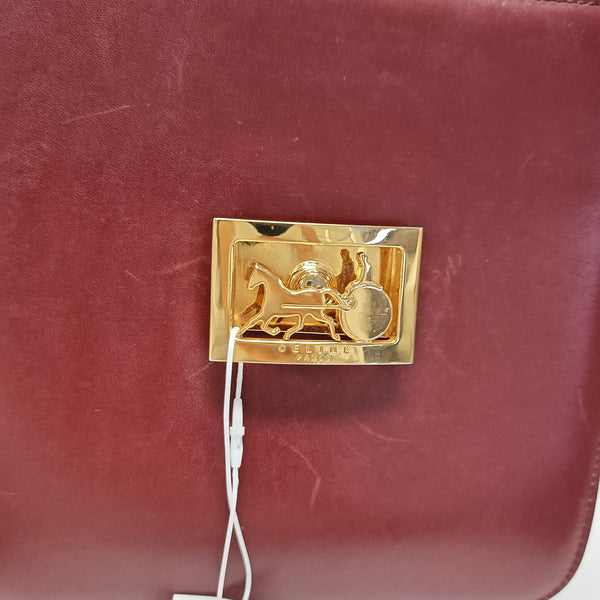 Calfskin Shoulder Bag Red
