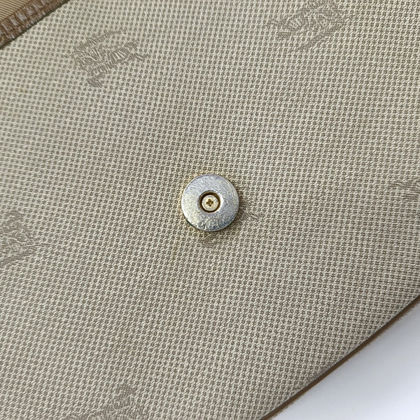 Coated Canvas Shoulder Bag Beige