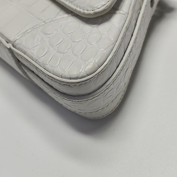 Calfskin Shoulder Bag White