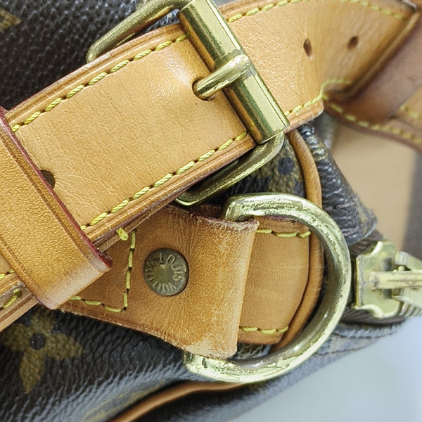 KEEPALL 50 Monogram Coated Canvas Brown