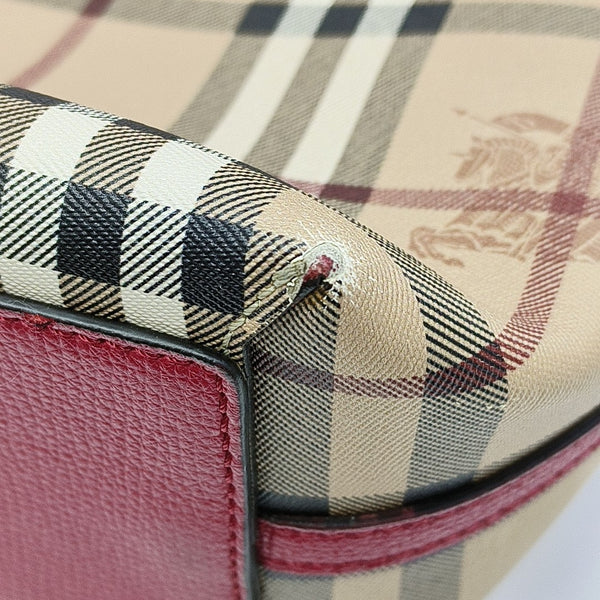Coated Canvas Tote Bag Beige