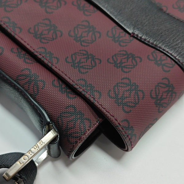 Coated Canvas Shoulder Bag Red