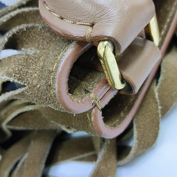 Suede Bucket Bag Brown