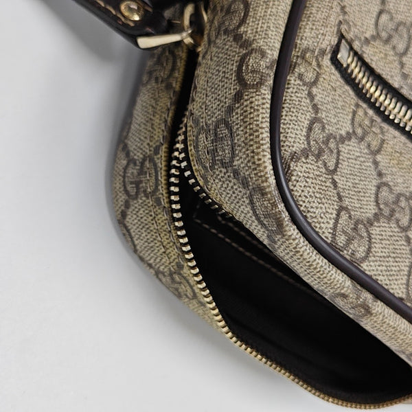 Monogram Coated Canvas Shoulder Bag Brown