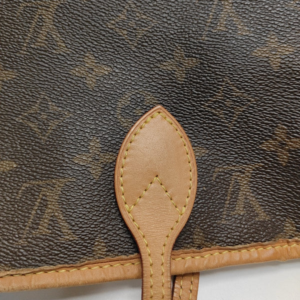 NEVERFULL MM Monogram Coated Canvas Brown