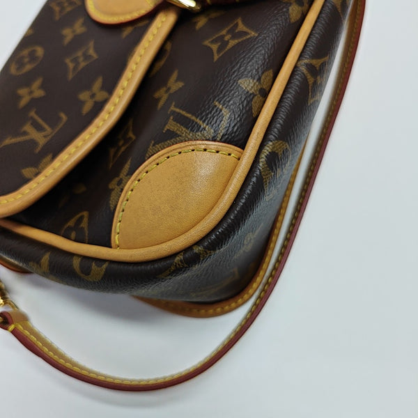 DIANE Monogram Coated Canvas Brown