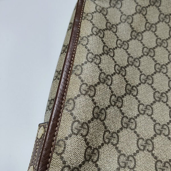 GG Messenger Monogram Coated Canvas Beige