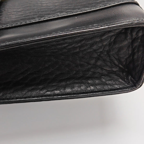Calfskin Shoulder Bag Black