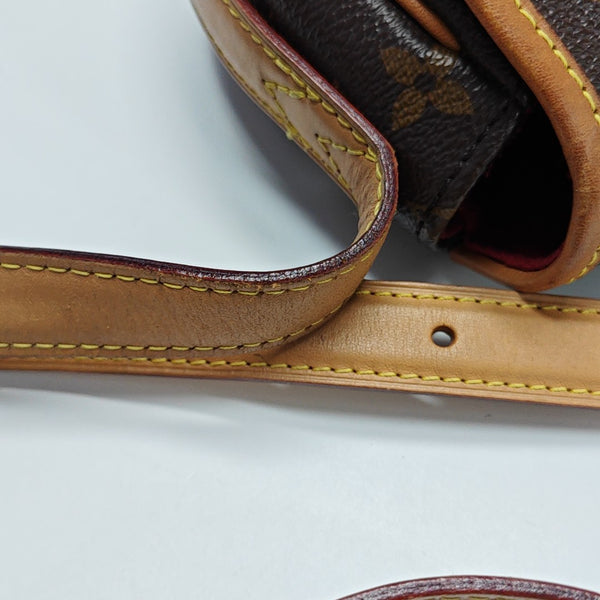 TAMBOURINE Monogram Coated Canvas Brown