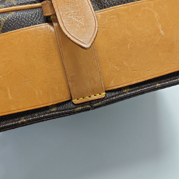 CARTOUCHIERE MM Monogram Coated Canvas Brown