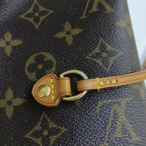 NEVERFULL MM Monogram Coated Canvas Brown