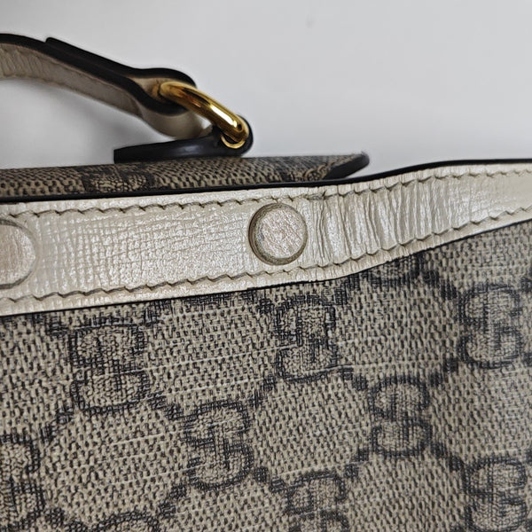 Horsebit 1955 Mini Coated Canvas Beige