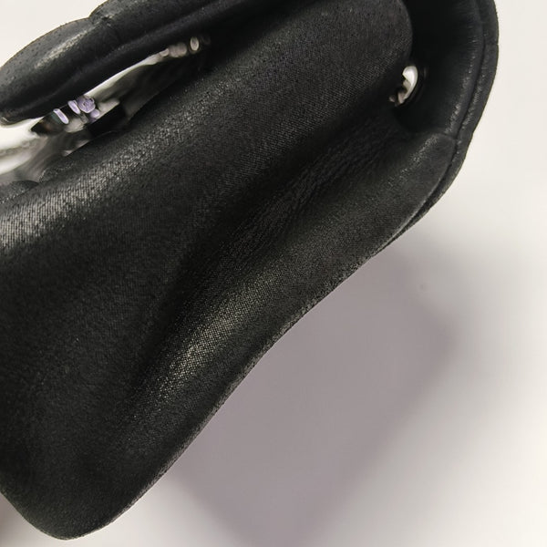 Quilted Calfskin Shoulder Bag Black