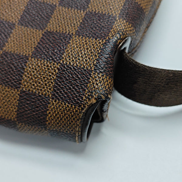 BROOKLYN PM Damier Ebene Coated Canvas Brown