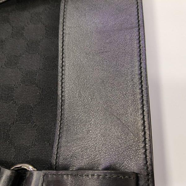 Monogram Canvas Tote Bag Black