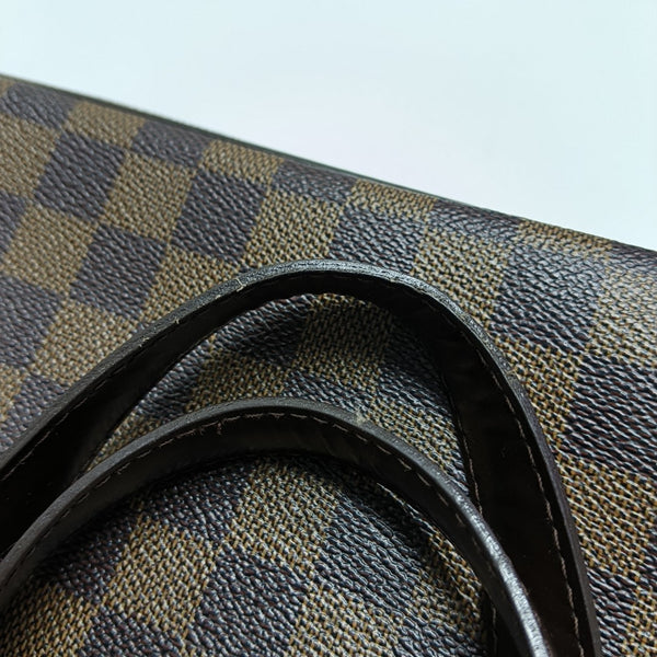 PARIOLI PM Damier Ebene Coated Canvas Brown