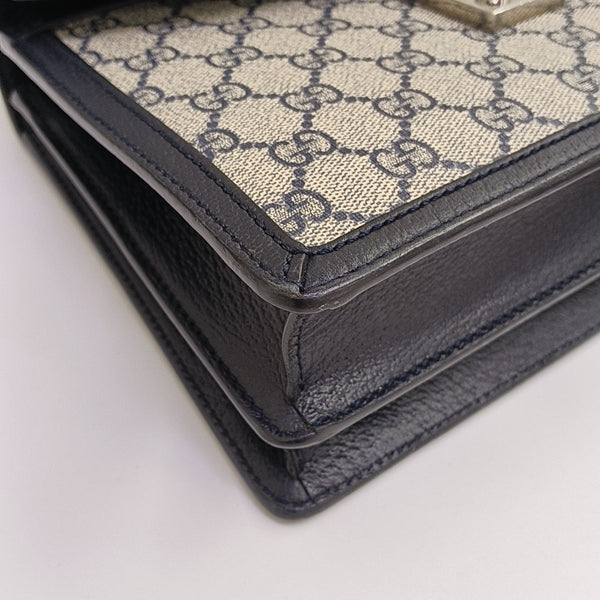 Ophidia Small Monogram Coated Canvas Beige