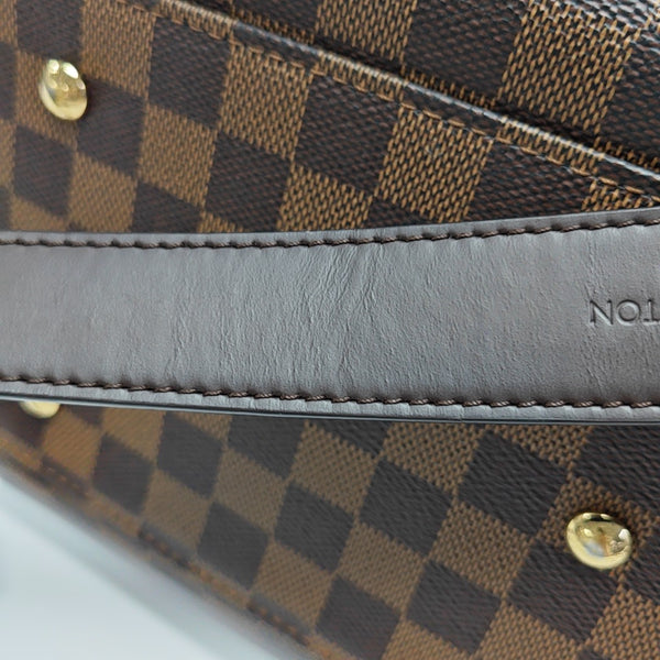 NORMANDY Damier Ebene Coated Canvas Brown