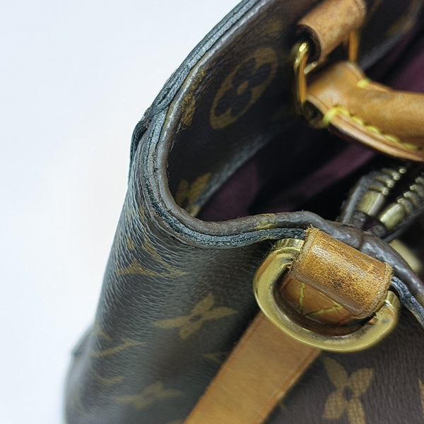 MONTAIGNE BB Monogram Coated Canvas Brown