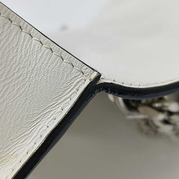 Calfskin Shoulder Bag White