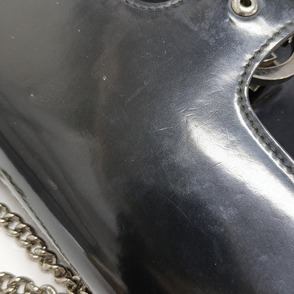 Interlocking G Small Calfskin Black