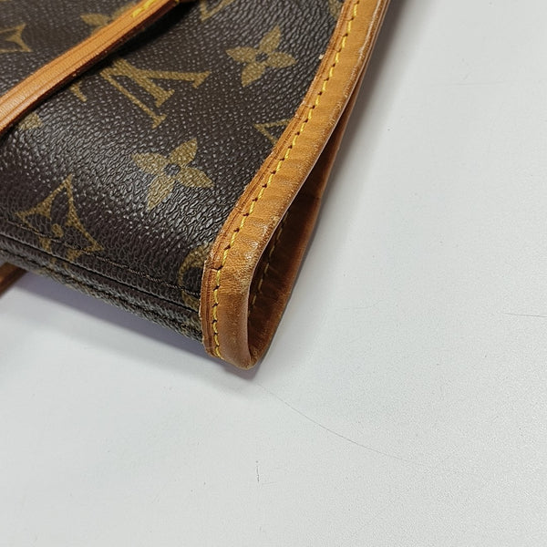 NEVERFULL GM Monogram Coated Canvas Brown