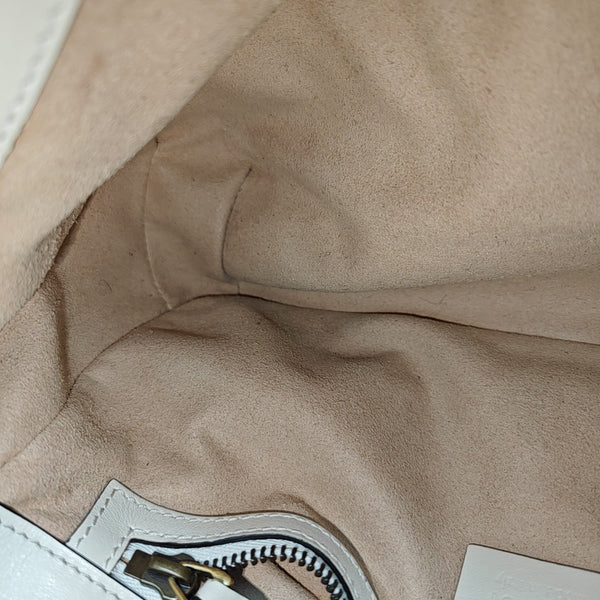 GG Marmont Medium Quilted Calfskin White