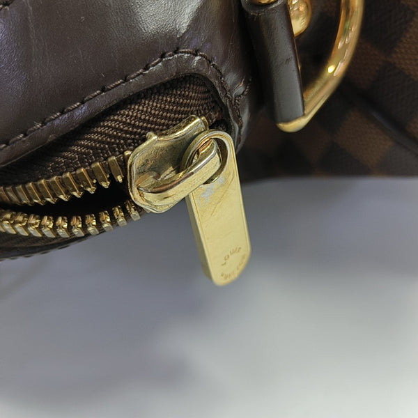 TREVI Damier Ebene Coated Canvas Brown