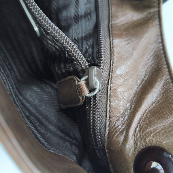Calfskin Tote Bag Brown
