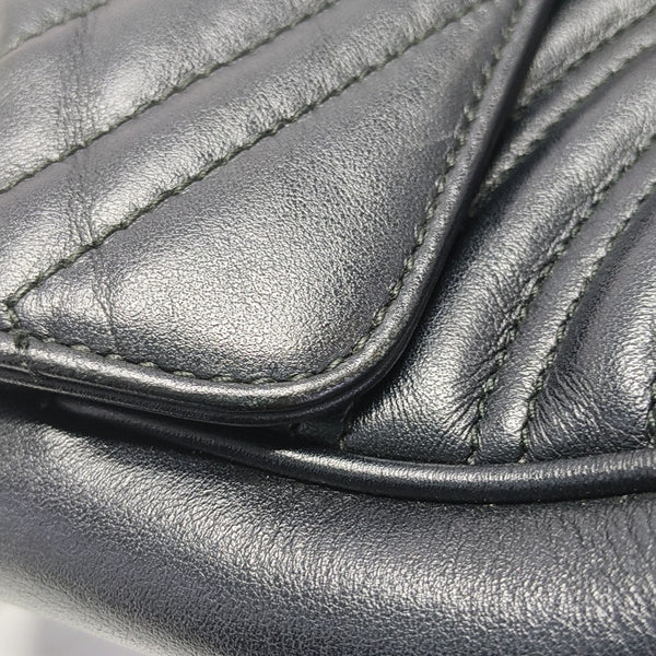 GG Marmont Medium Quilted Calfskin Black