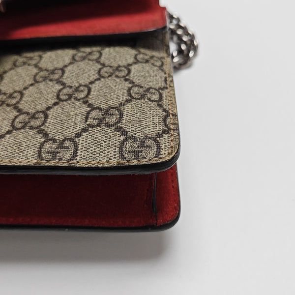 Dionysus Mini Monogram Coated Canvas Beige