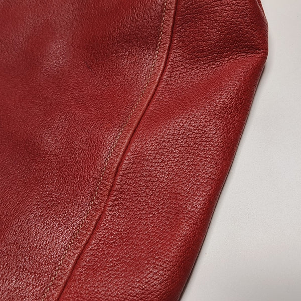 Abbey Calfskin Red