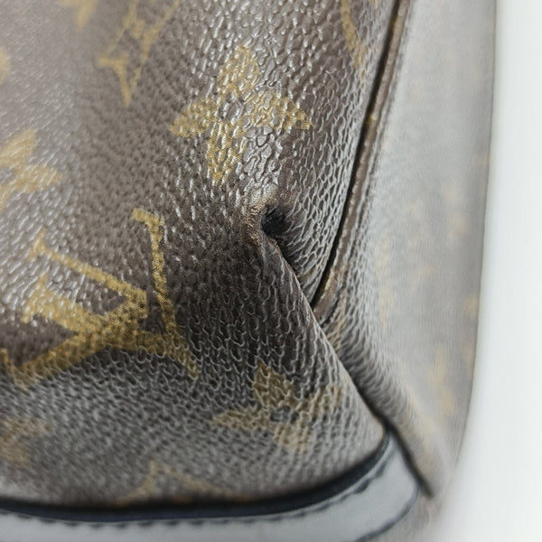 KITAN Monogram Coated Canvas Brown
