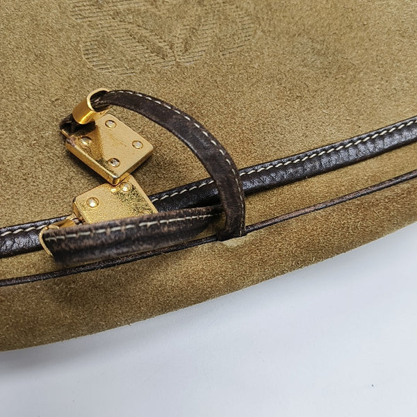 Suede Shoulder Bag Brown