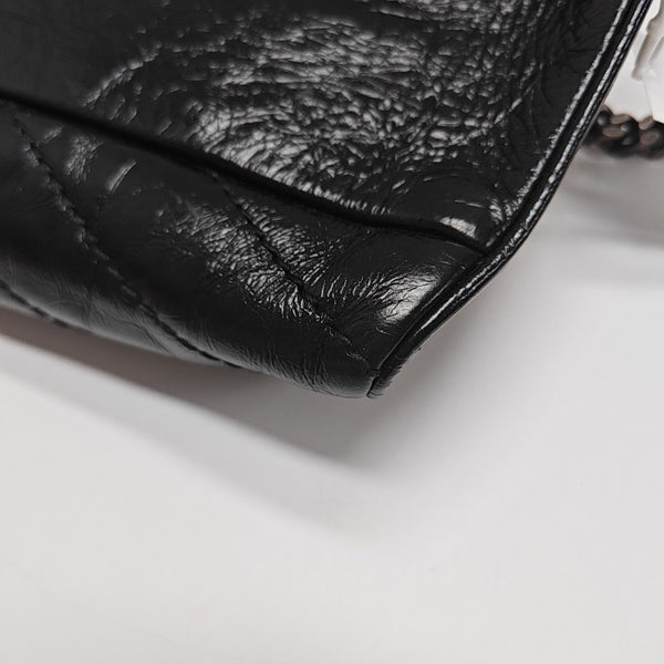 Calfskin Shoulder Bag Black
