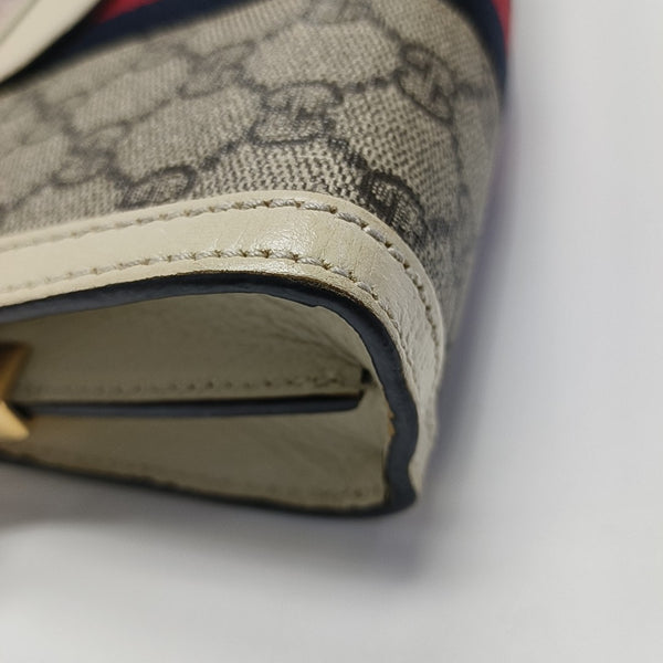 Ophidia Mini Monogram Coated Canvas Beige