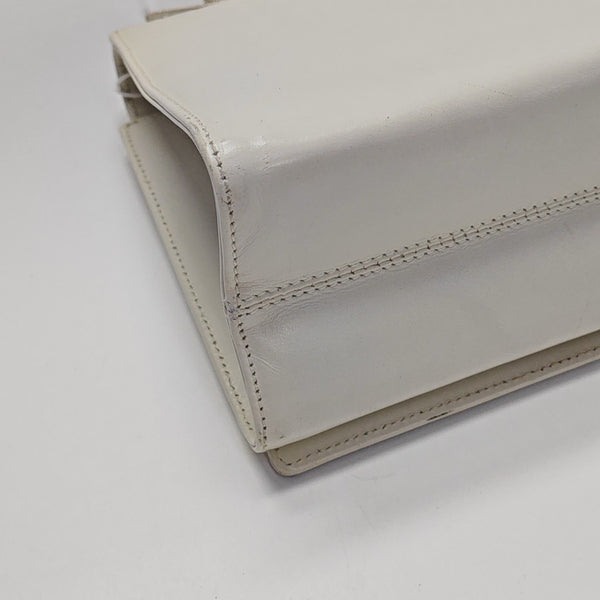 Calfskin Shoulder Bag White