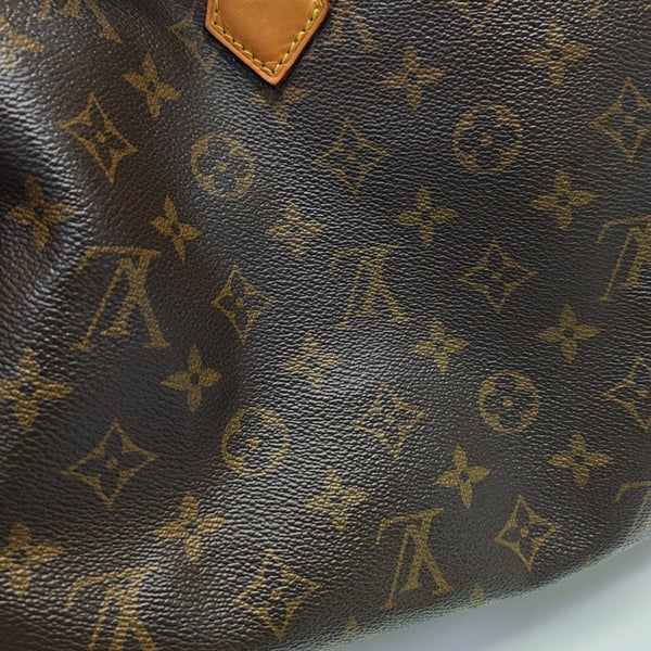 SPEEDY 30 Monogram Coated Canvas Brown
