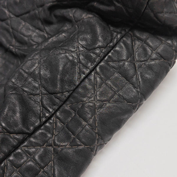 Cannage Calfskin Tote Bag Black