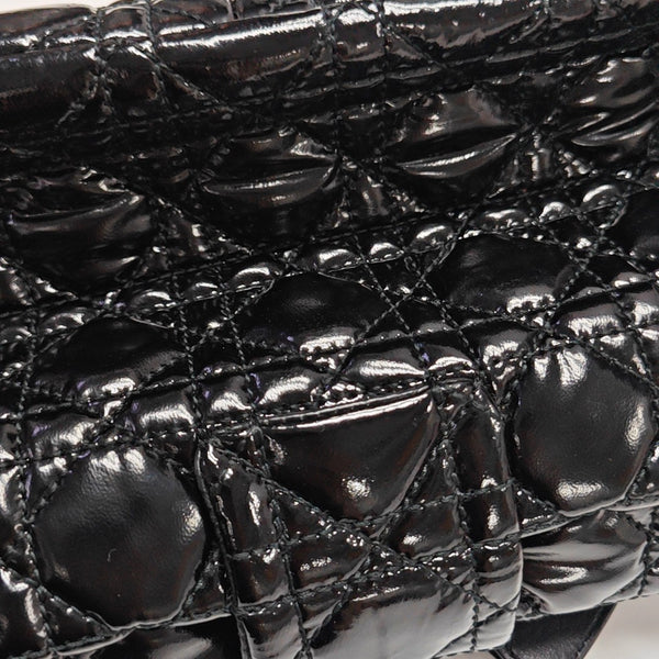 New Lock Cannage Patent Leather Black